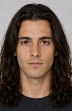 man with long hair