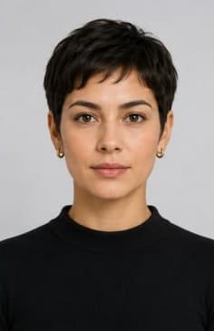 woman with short hair