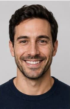 man with big smile expression