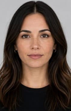 woman with soft expression